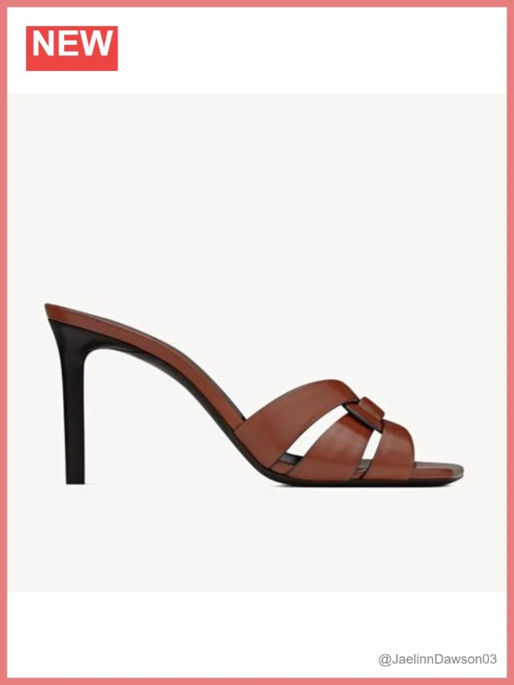 Women's Open Toe Heeled Mules Intertwining Straps Stiletto Heel Slip On Pumps